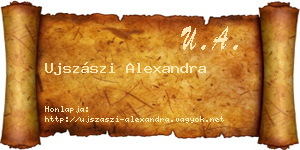 Ujszászi Alexandra névjegykártya
